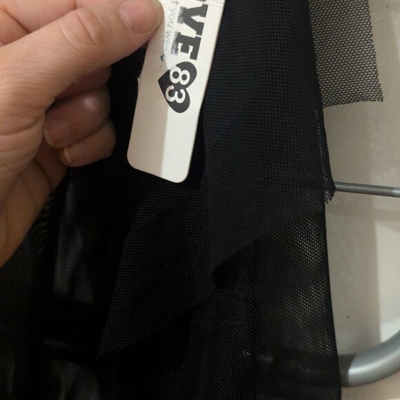 Black mesh pants with side details NWT - Picture 2 of 5